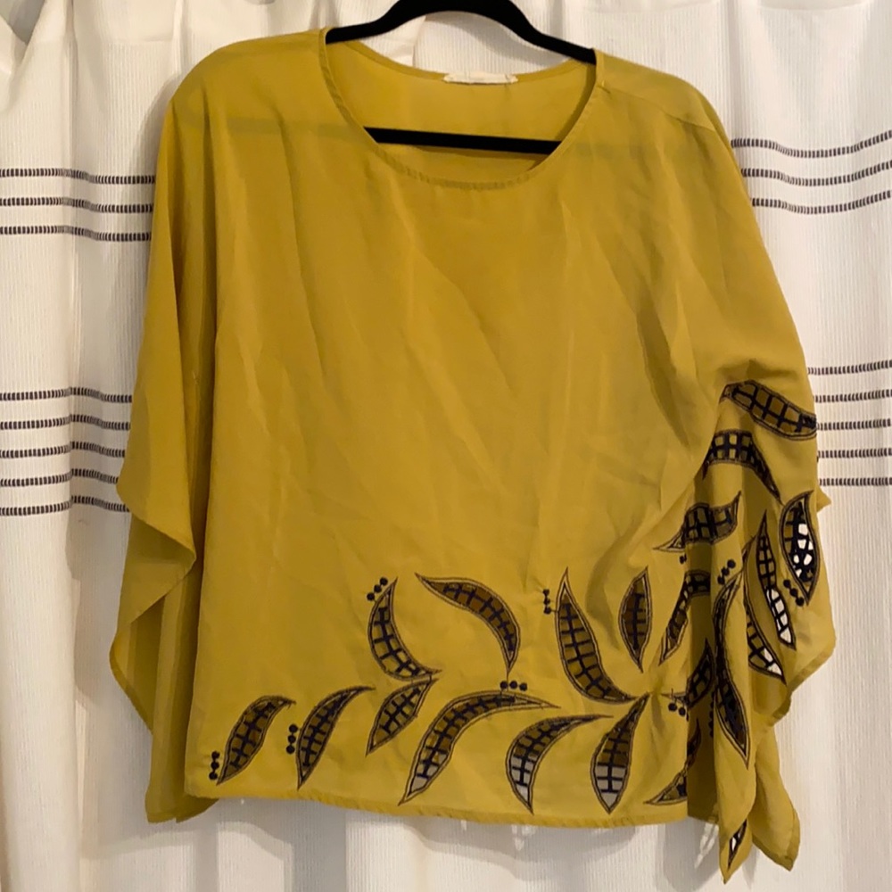 Olive green medium blouse